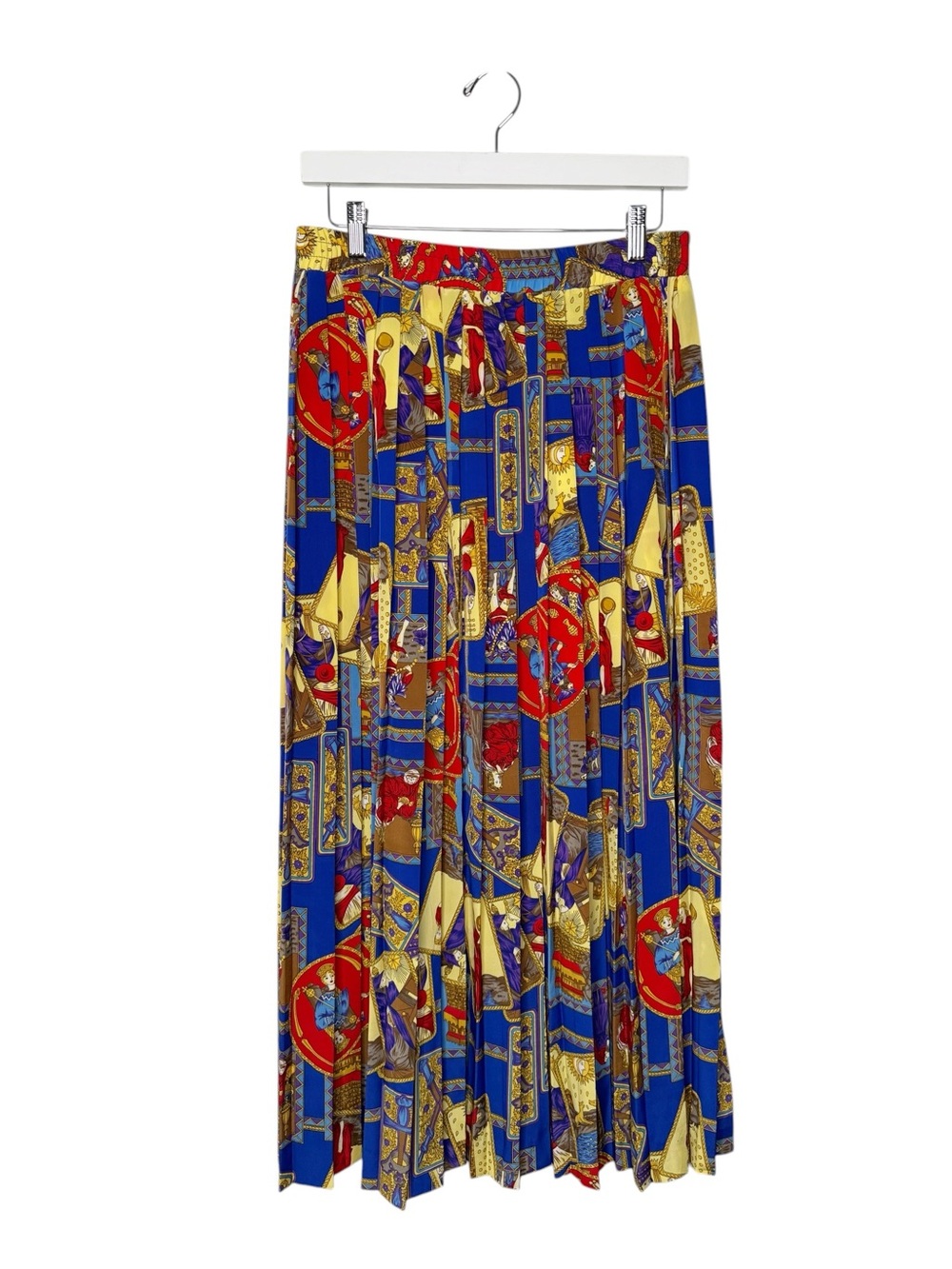 Howard Wolf Pleated Colorful Maxi Skirt Vintage Size 10